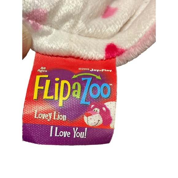 Flip a Zoo Ever Elephant and Lovey Lion Reversible Plush Toy - Picture 8 of 10